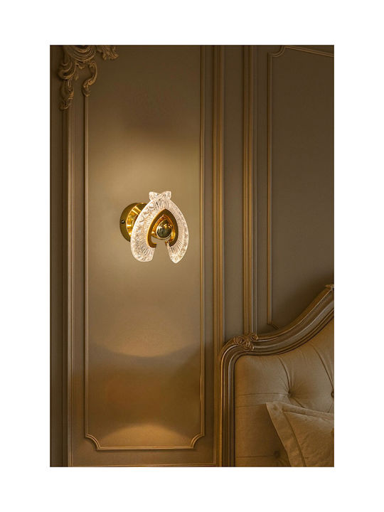 SteweHome Modern Wall Lamp with E27 Socket Yellow 22x19cm
