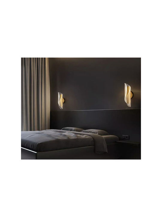 SteweHome Moderne Wandleuchte mit Lampenbirnensockel E27 Gelbe
