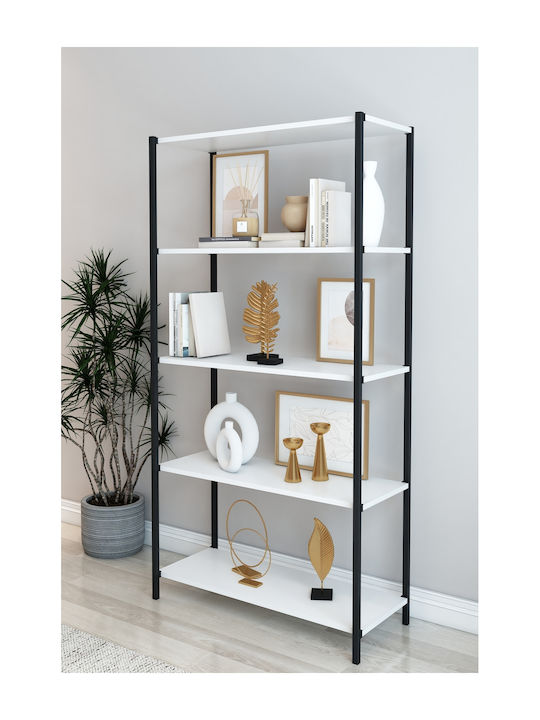 Βιβλιοθήκη Λευκή 50x24x150εκ.