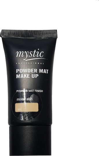 Mystic Professional Powder Mat Make Up Лилаво/бяло 30мл
