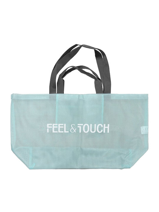 Feel & Touch Πλαστική Τσάντα Θαλάσσης Τιρκουάζ