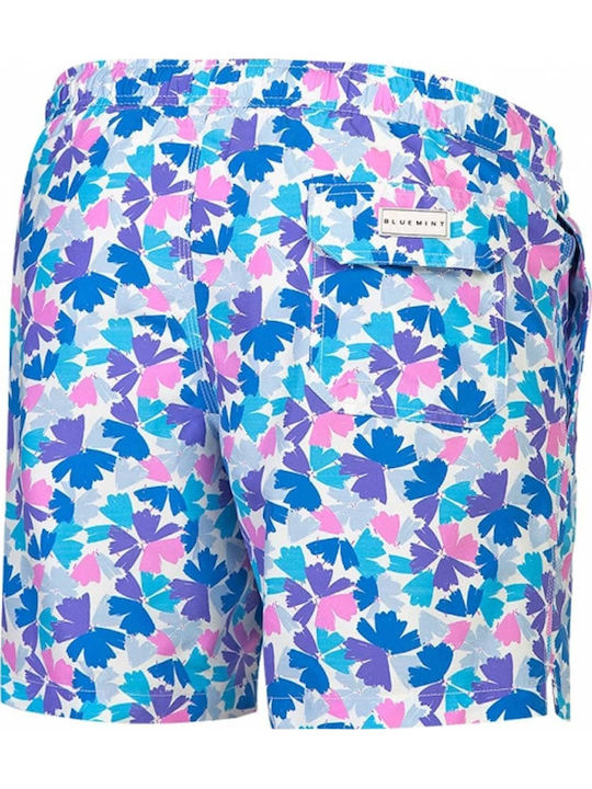 Men's Swimwear Shorts Light Blue With Patterns