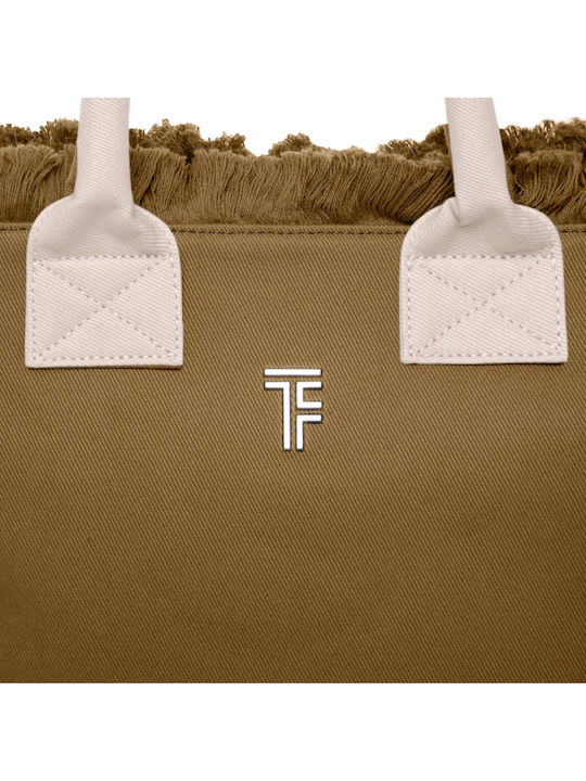 Feel & Touch Caribbean Stoff Strandtasche Braun