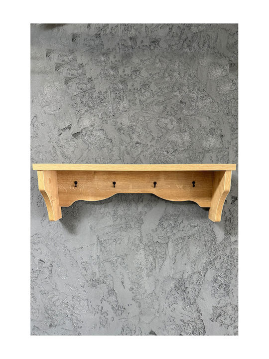 Ράφι Τοίχου Καφέ 60x14x14εκ.