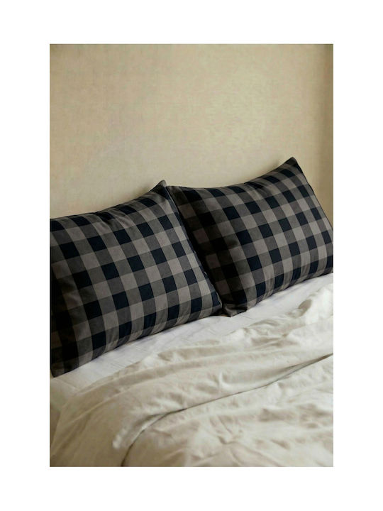 SteweHome Set Black Pillowcases 50x70cm