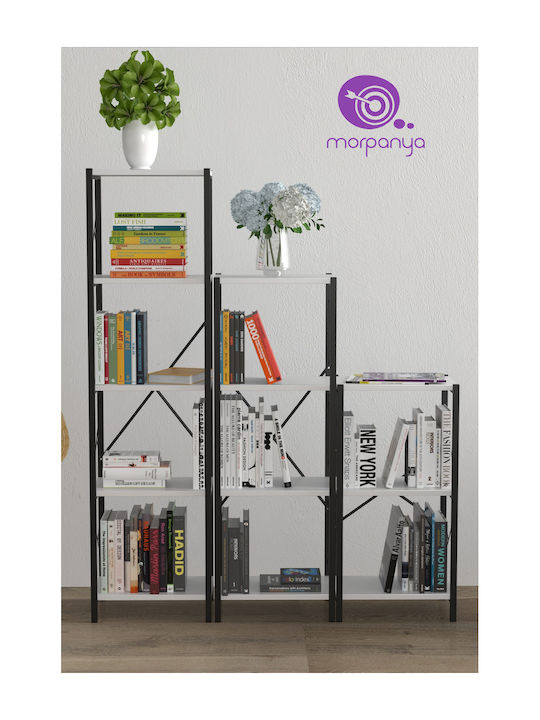Bibliotecă Albă 120x30x151 cm