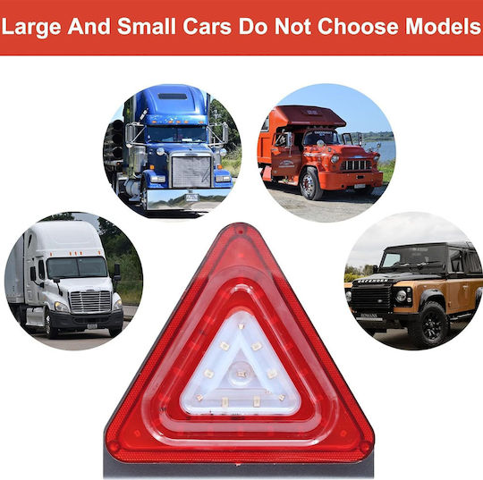 Triangular Rear LED Trailer Light 24v Strobe Lighting DRL Red Blue Sds-29226