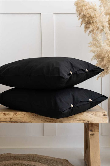 SteweHome SteweHome Kissenbezüge Schwarze 50x70cm Set