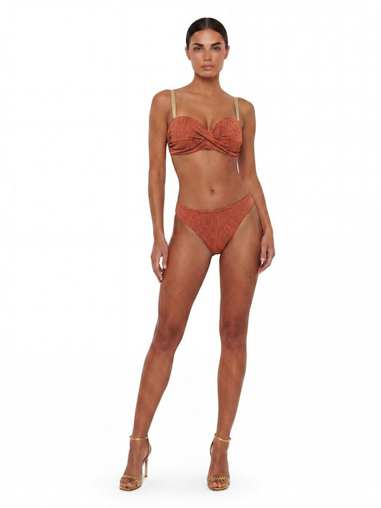 Strapless Bikini Top D Cup με Ενίσχυση Ταμπά