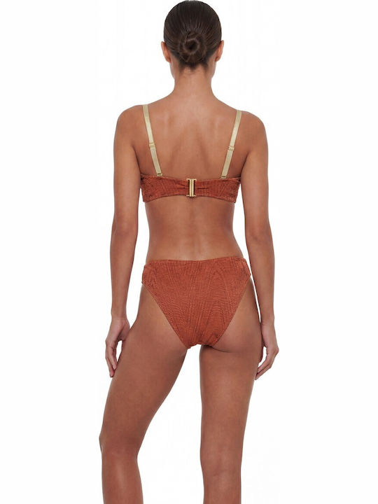 Strapless Bikini Top D Cup με Ενίσχυση Ταμπά