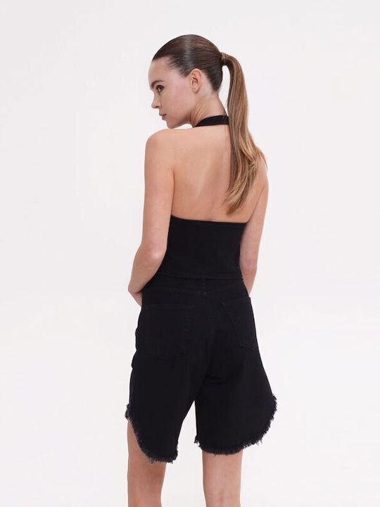 Sac & Co Bermudă Denim Neagră Pentru Femei