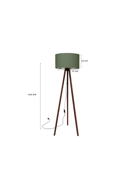 Fratelli Home Stehlampe Y140xH35cm Grün