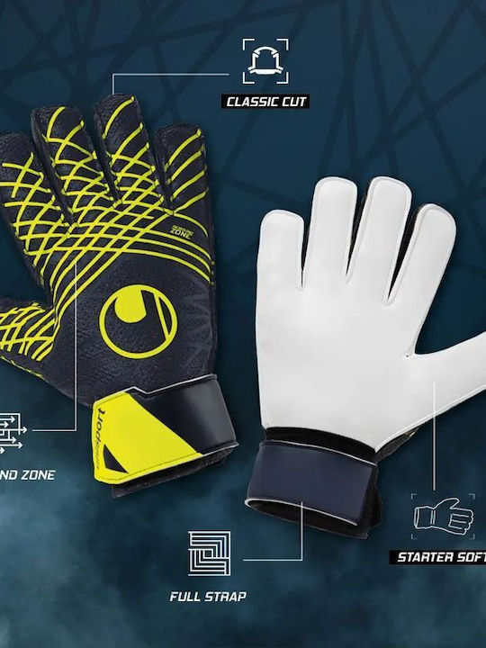 Uhlsport Soft Γάντια Τερματοφύλακα Ενηλίκων Μπλε