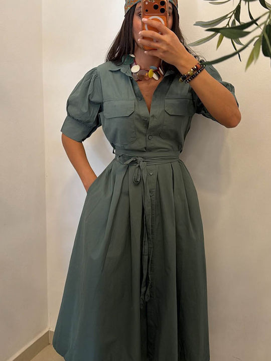Rochie Midi Verde
