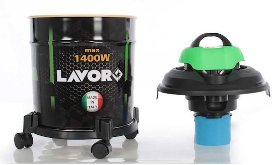 Lavor JOKER 1400S Σκούπα Υγρών / Στερεών 1400W με Πλαστικό Κάδο 20lt