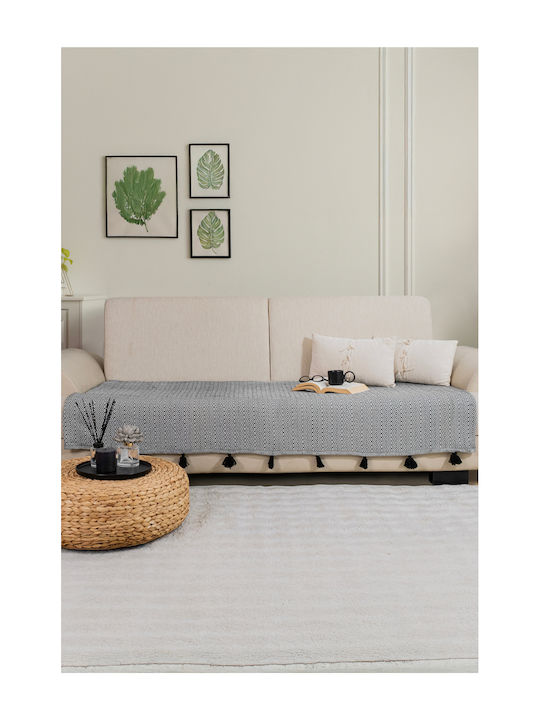 SteweHome Armchair Throw 115x201cm Black