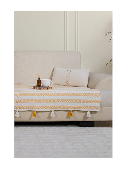 SteweHome Armchair Throw 115x201cm Yellow