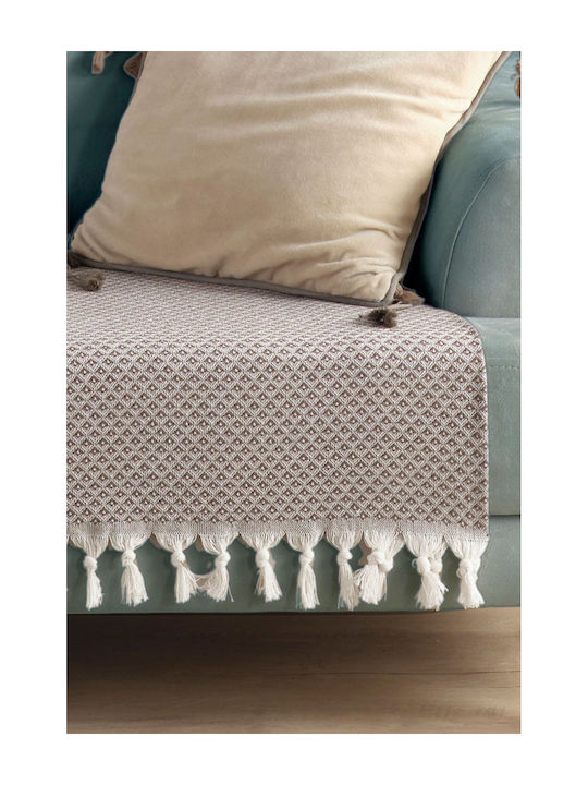 SteweHome Armchair Throw 115x201cm Brown