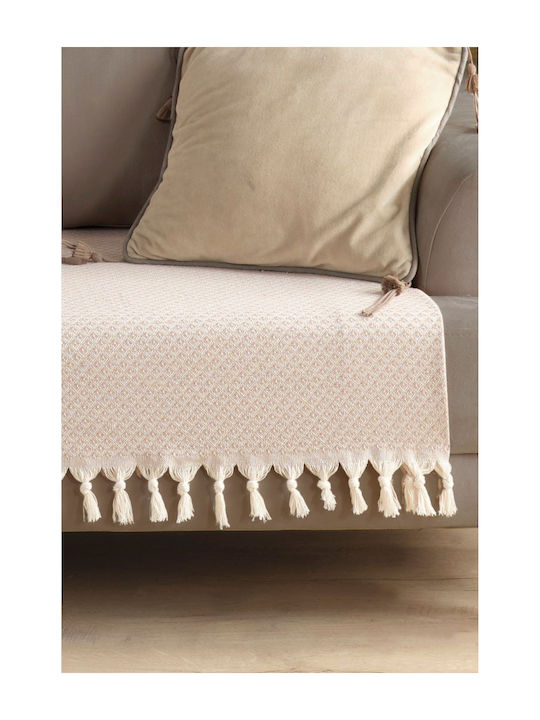 SteweHome Armchair Throw 115x201cm Beige