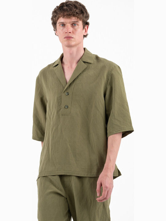 300 Дълъг Ръкав Overshirt Каки