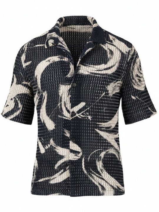 Short Sleeve Shirt in Narrow Fit Black