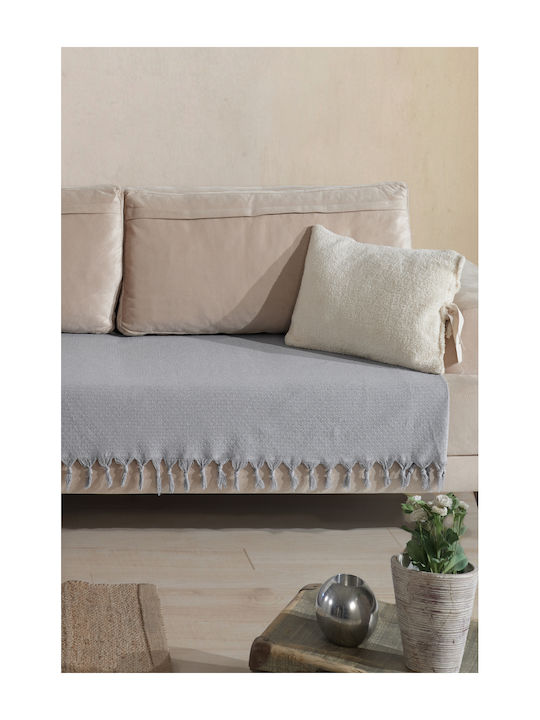 SteweHome Armchair Throw 115x201cm Gray
