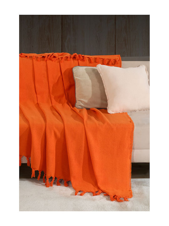 SteweHome Armchair Throw 180x215cm Orange