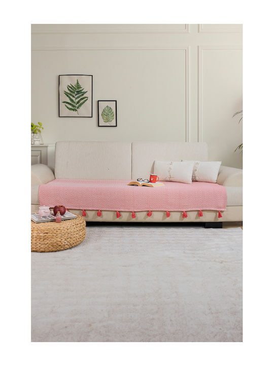SteweHome Armchair Throw 115x201cm Coral