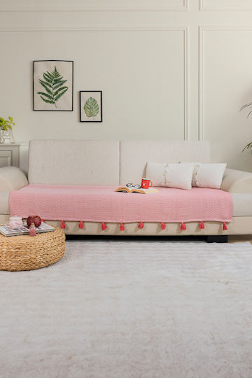 SteweHome Cuvertură Pentru Canapea De Fotoliu P115xL201cm Coral SteweHome Cuvertură Pentru Canapea De Fotoliu P115xL201cm Coral