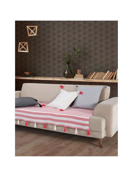 SteweHome Armchair Throw 115x201cm Coral