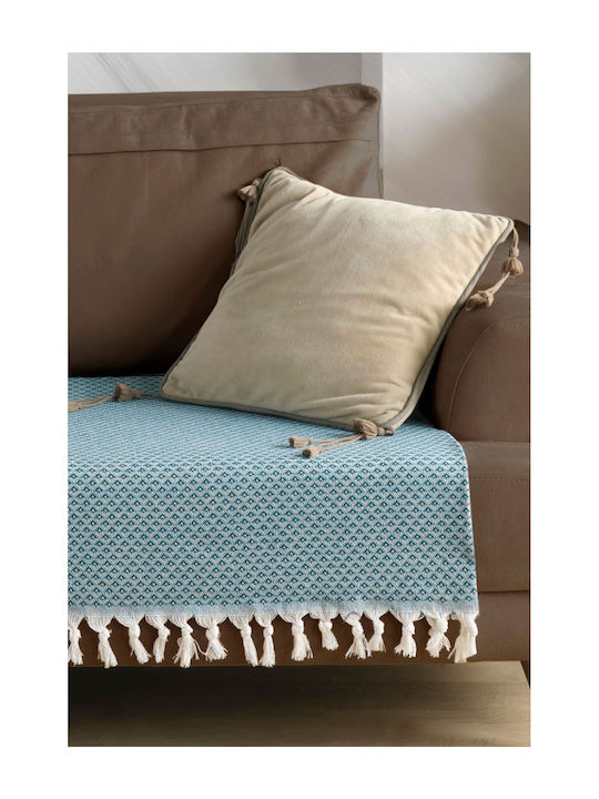 SteweHome Armchair Throw 115x201cm Petrol