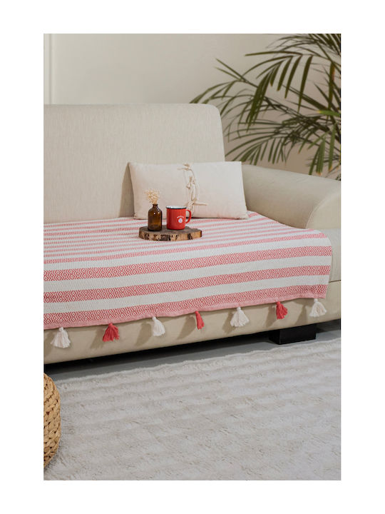 SteweHome Armchair Throw 115x201cm Coral