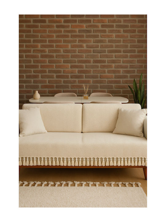 SteweHome Ριχτάρι Πολυθρόνας 180x215εκ. Μπεζ