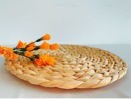 SteweHome Σουπλά Στρογγυλό Ψάθινο Καφέ 33cm SteweHome Σουπλά Στρογγυλό Ψάθινο Καφέ 33cm