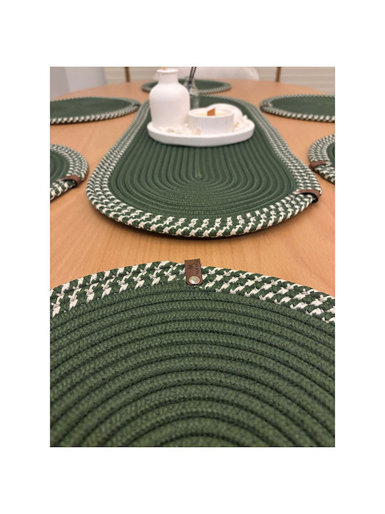 SteweHome Tischsets Korbweide Grüne 80x30cm 6 Stück