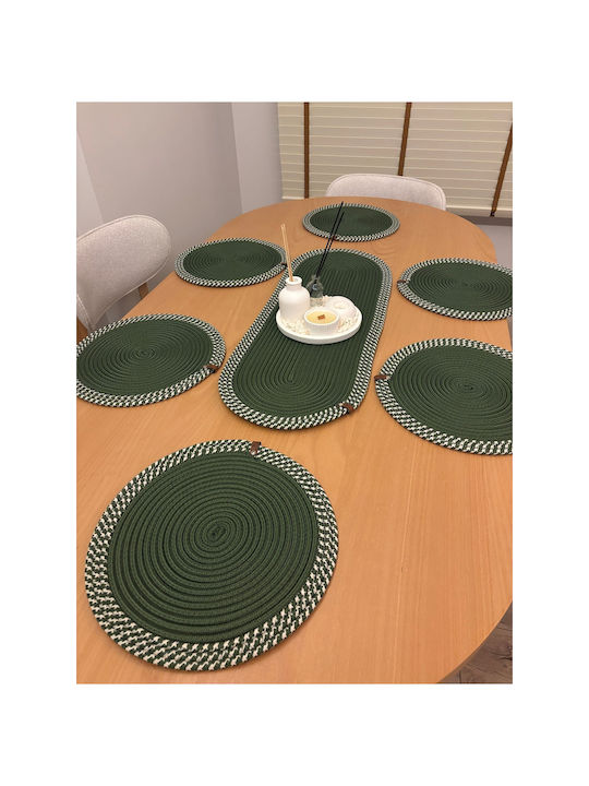 SteweHome Tischsets Korbweide Grüne 80x30cm 6 Stück