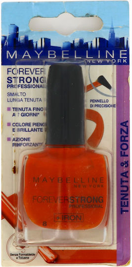 Maybelline Forever Strong Гланцов Лак За Нокти Червен 8 10ml