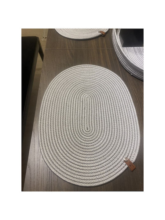 SteweHome Wicker Gray Placemats 41x31cm 7 Pieces