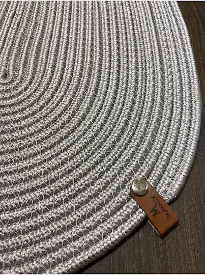 SteweHome Seturi De Masă Din Paie Gri 40x30cm 7 Bucăți
