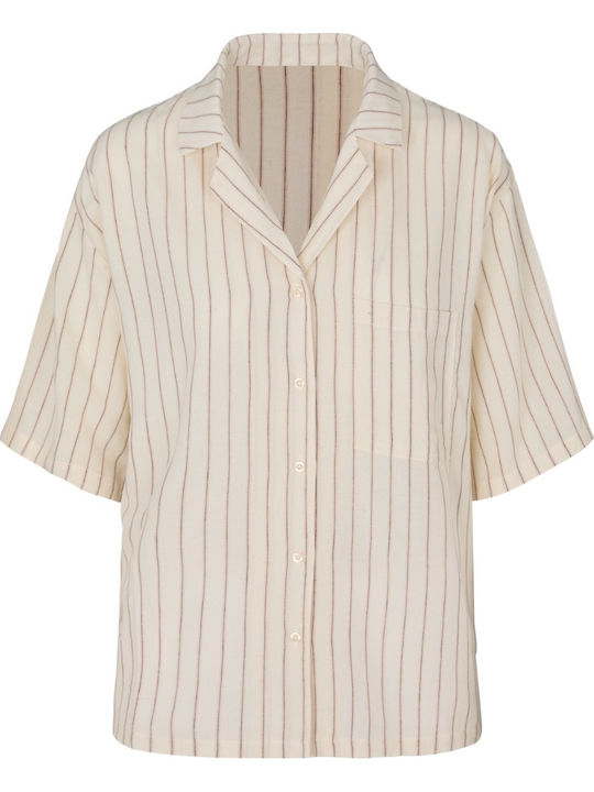 Hunkemöller Summer Women's Pyjama Shorts Linen Stripe Stripe
