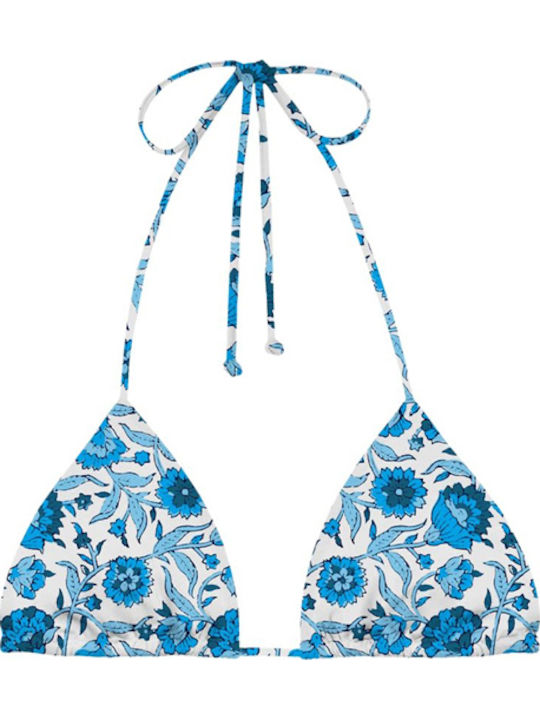 MC2 Set Bikini Τριγωνάκι Λευκο- Μπλε