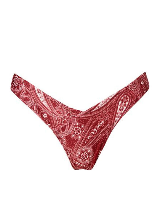 Set Bikini με Ελαφριά Ενίσχυση Κόκκινο