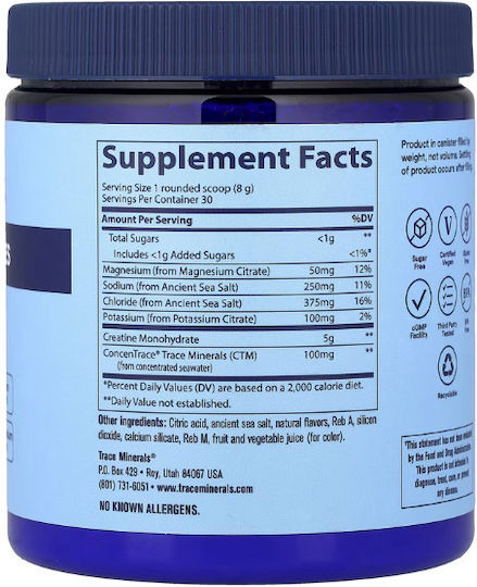 Trace Minerals Monohydrat Kreatine Tropical Watermelon 240g