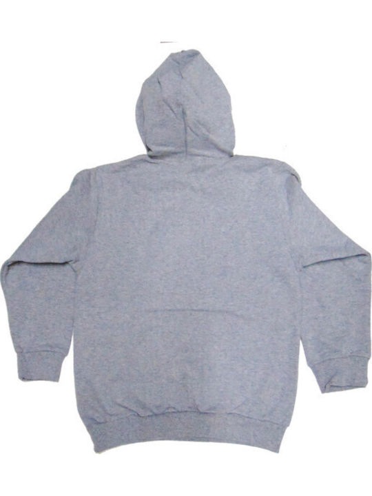 Fleece Παιδικό Φούτερ με Κουκούλα Λευκό