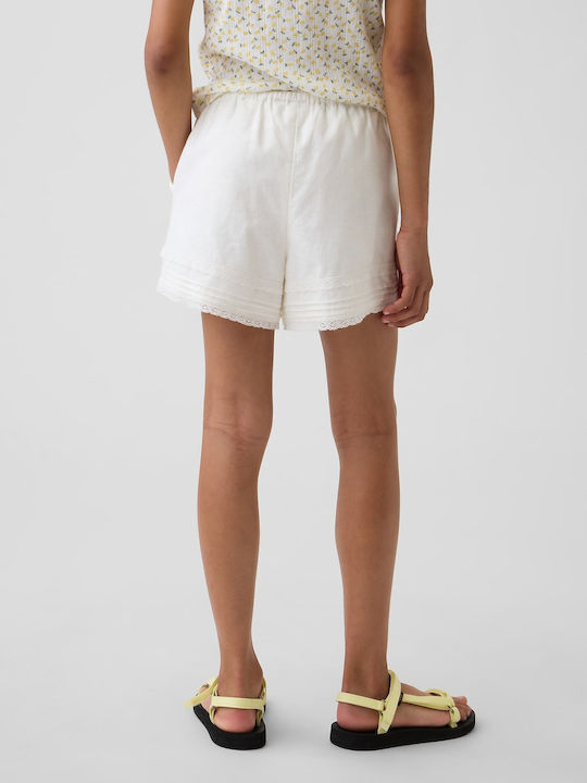 Pantaloni Scurți/Bermude Tesatura Off White Pentru Copii