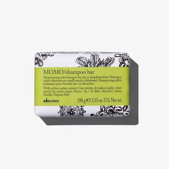 Davines Momo Твърд Шампоан за Хидратация и Блясък за Суха Коса 100г