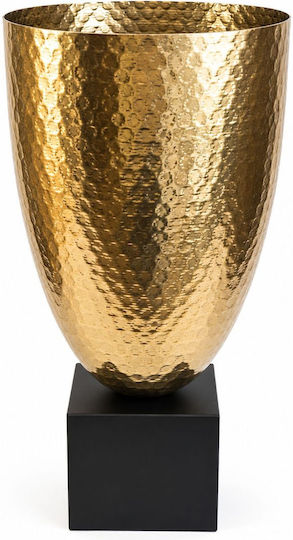 La Belle Maison Metallische Goldene Vase F20xH38cm La Belle Maison Metallische Goldene Vase F20xH38cm