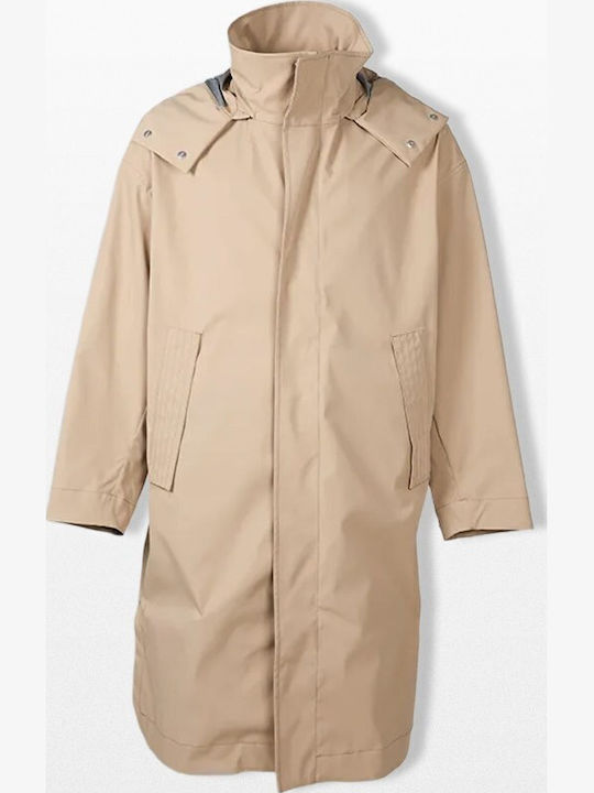 Herren Jacken Parka Beige