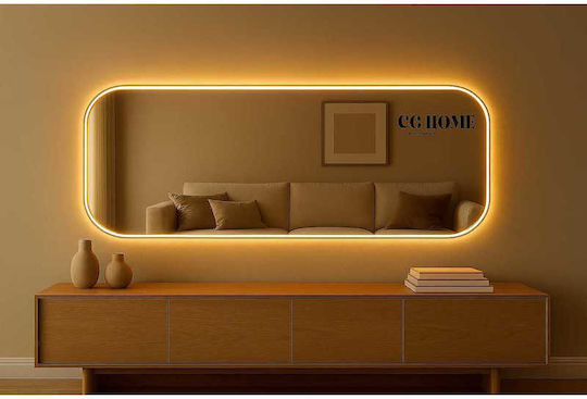 SteweHome Oglindă Ovală Cu Iluminare LED
