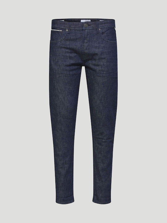 Men's Jeans Pants with Slim Tapered Fit Dark Blue